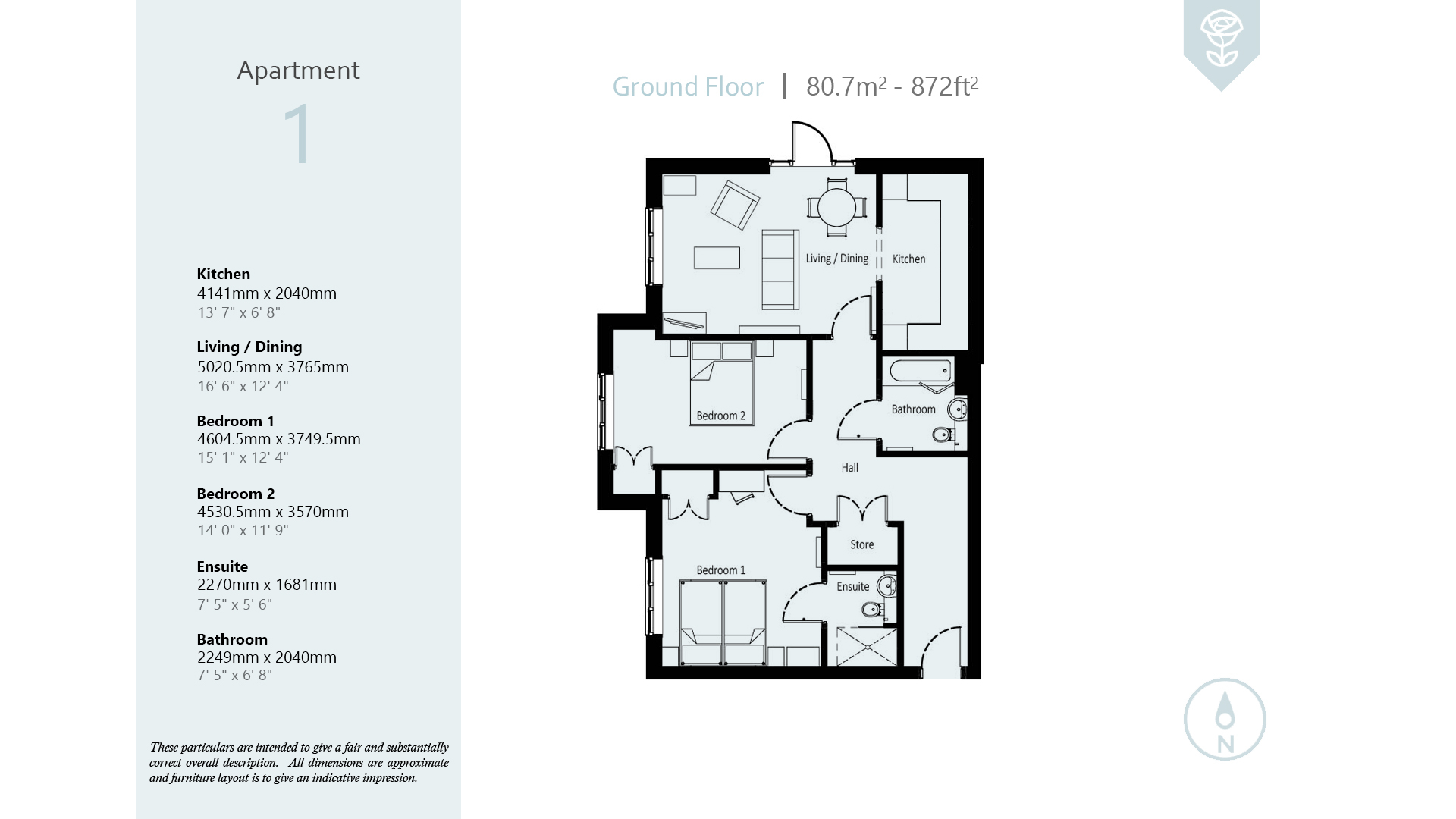 1 Emerson Park Lodge - Ground Floor Apartment