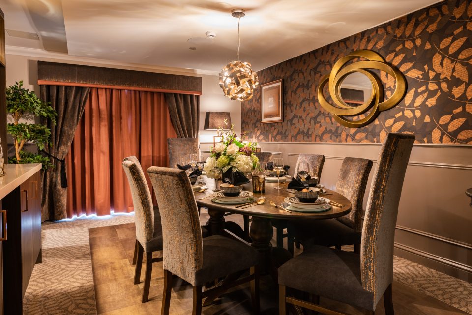 private dining room Rokewood Court care home