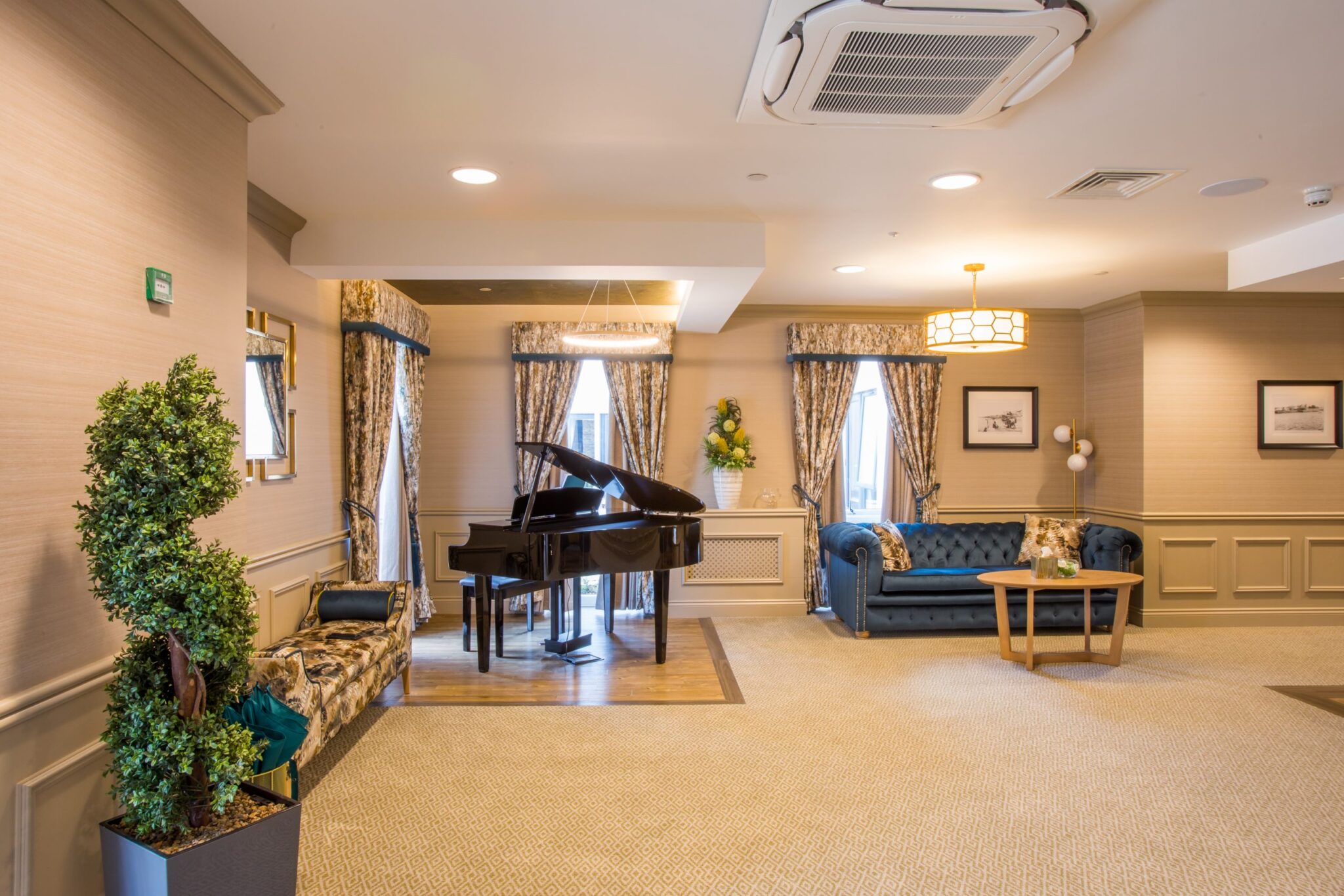 watermeadow grange topsham care home piano lounge