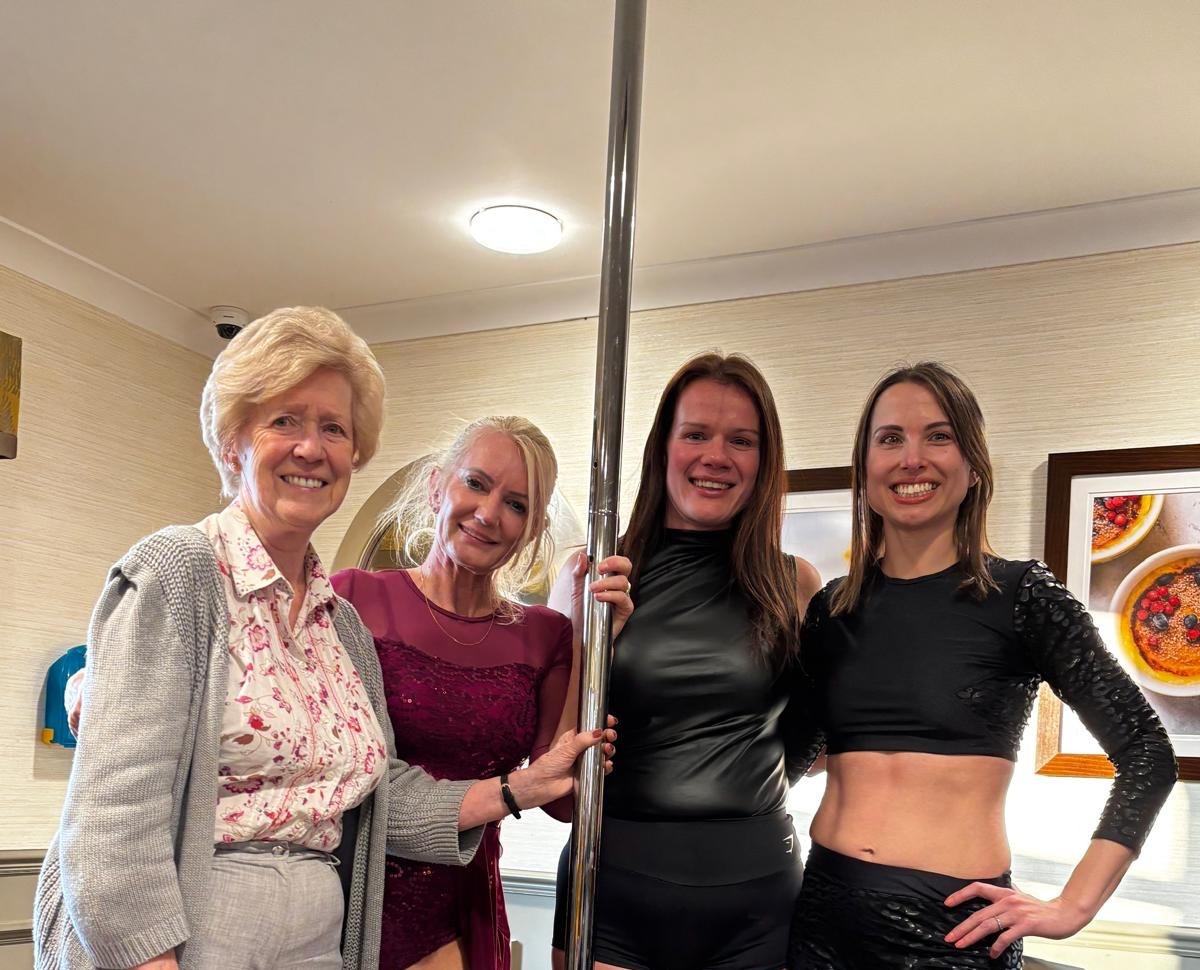 Pole dancing at Parkfield Grange