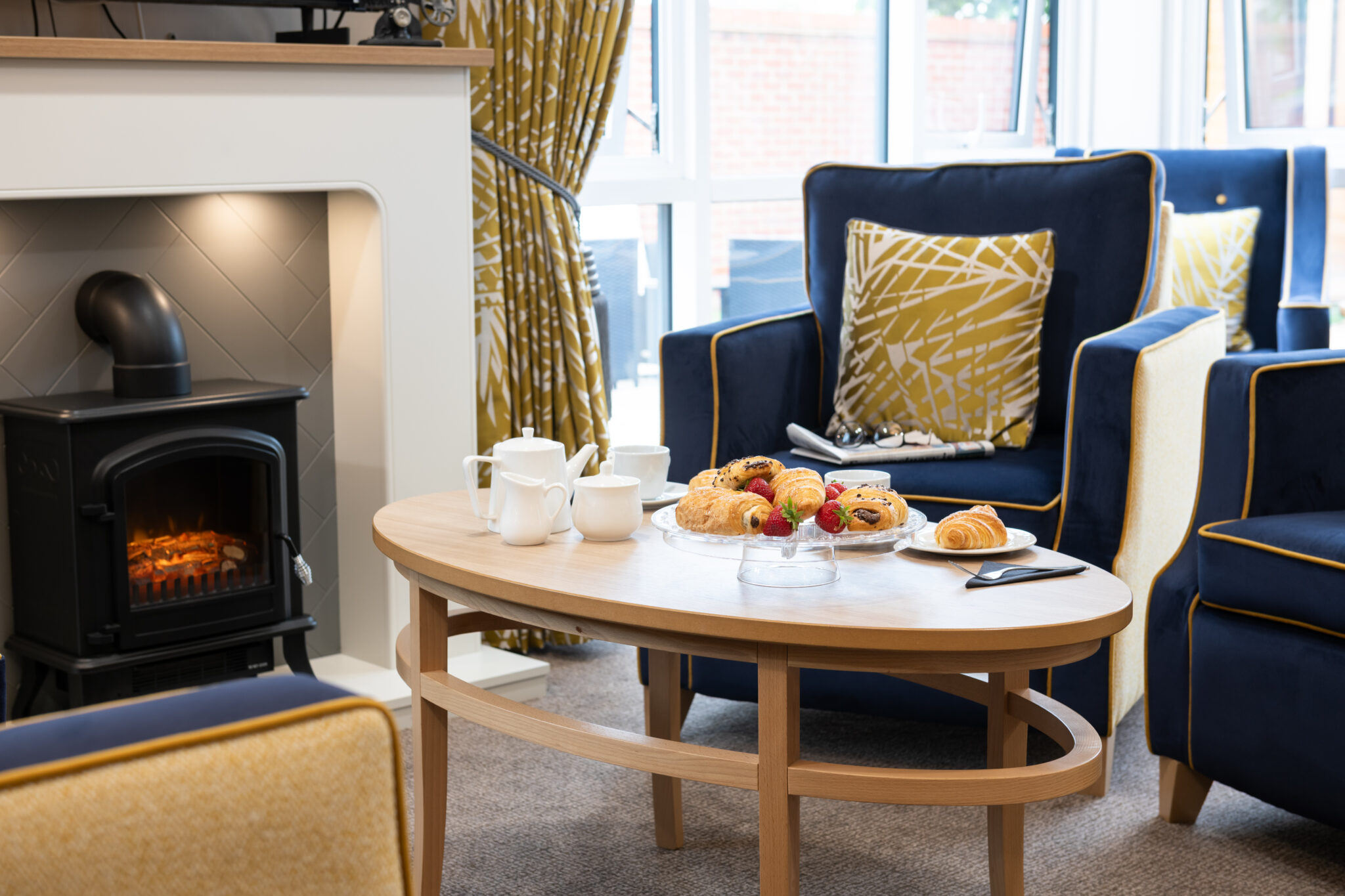 Home from home luxury lounges at Abbotswood Cour care home in Romsey
