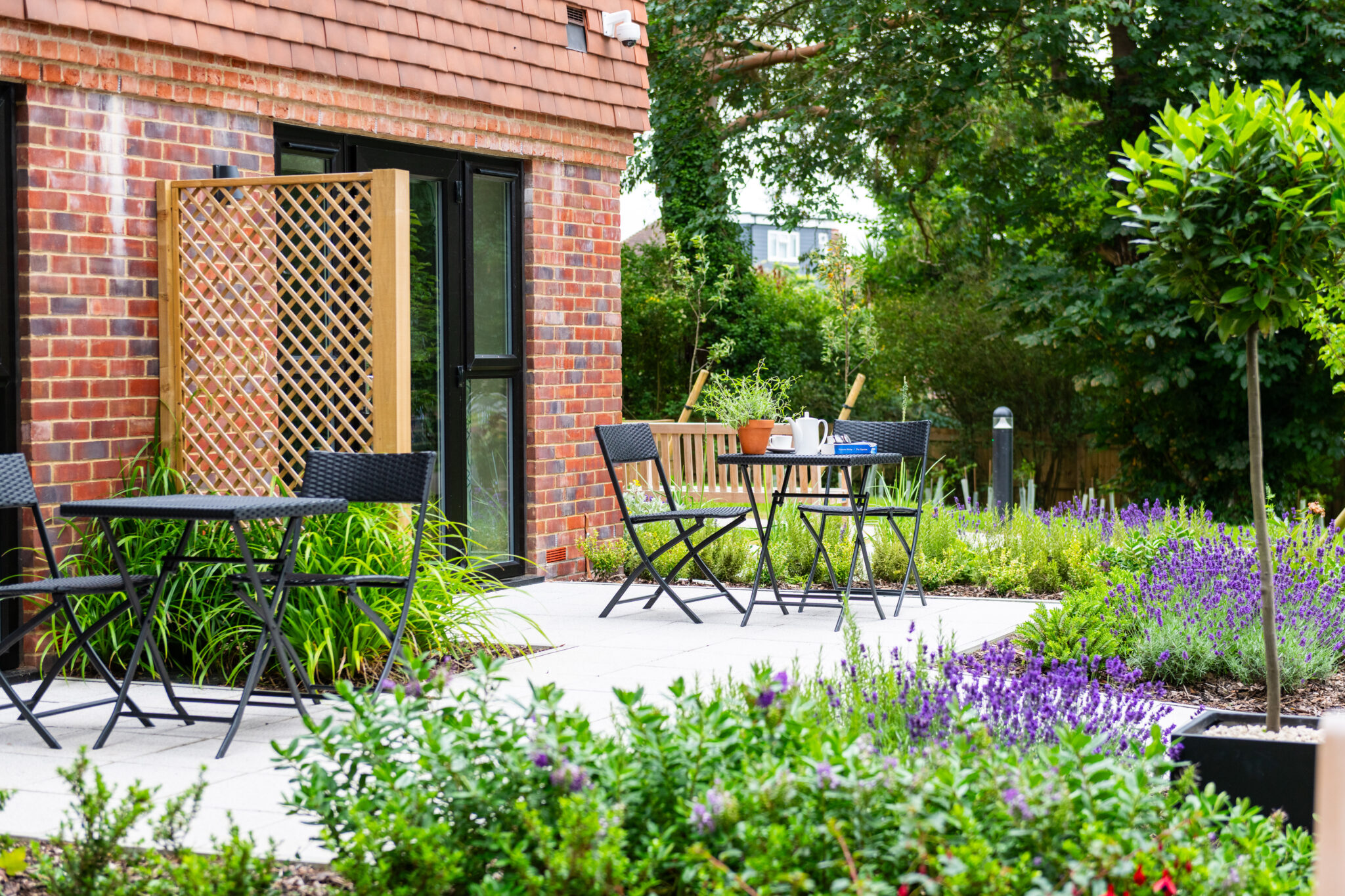 Landscaped gardens at Merriman Grange Worthing