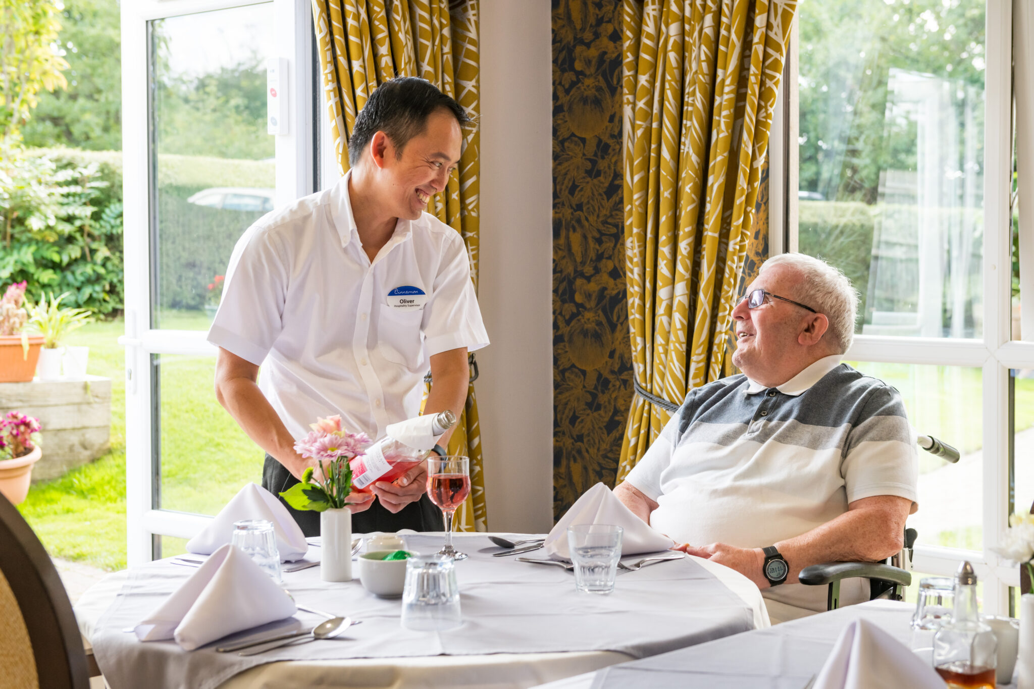 First class dining at Cinnamon Care Collection