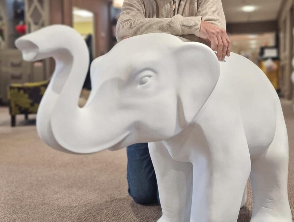 Memory Elephant created for The Thames Hospice project