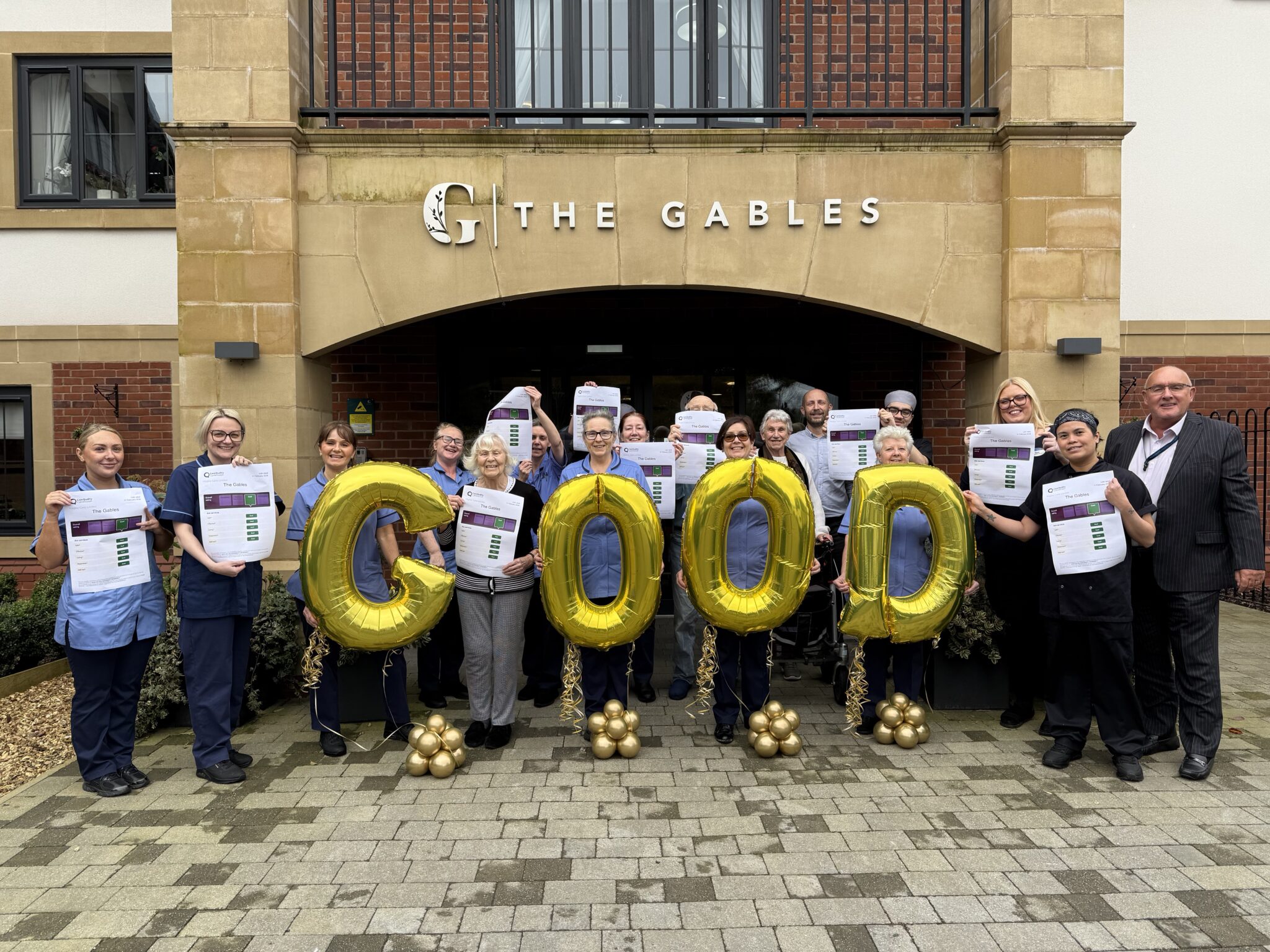 The Gables celebrates Top Marks from the Care Quality Commission