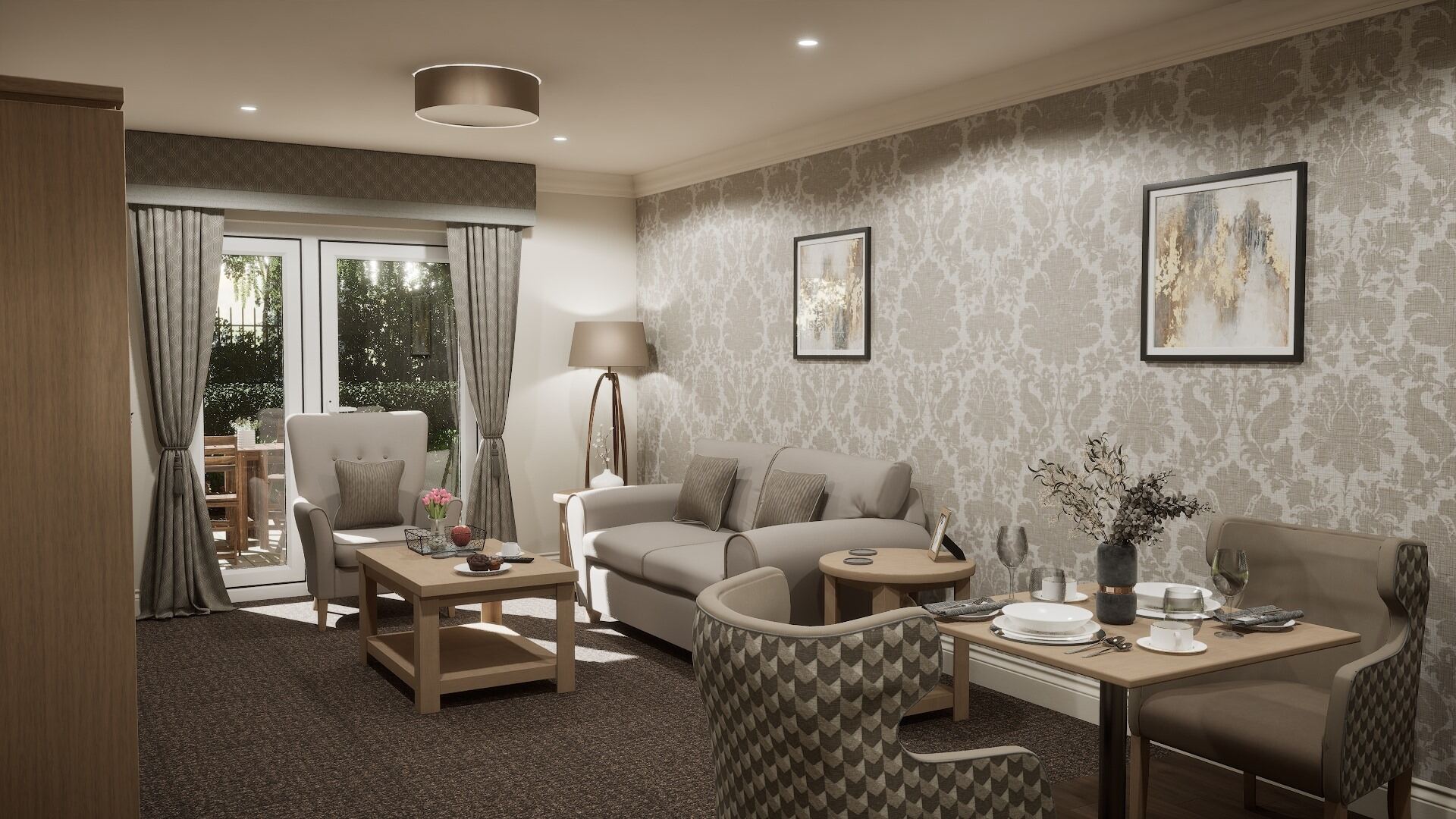 Care suite at Thurnby Fields care home Leicester