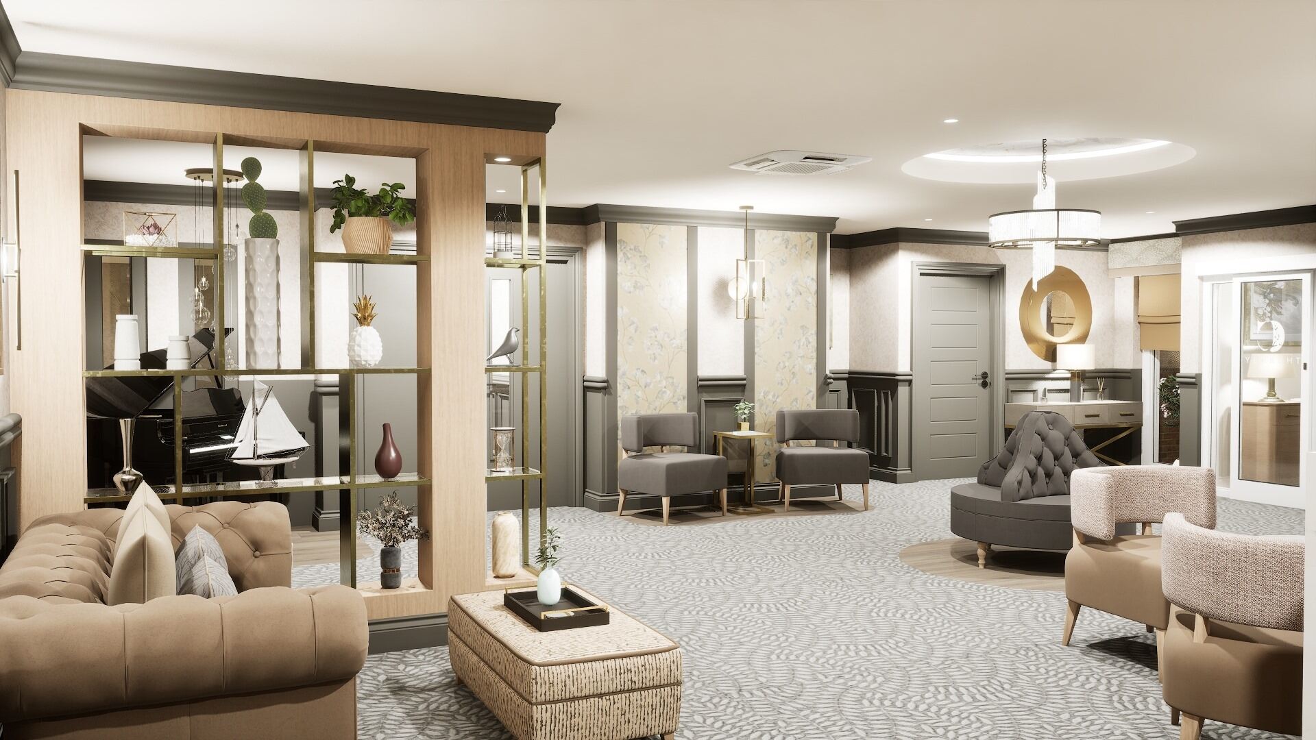 Reception area at Thurnby Fields Leicester