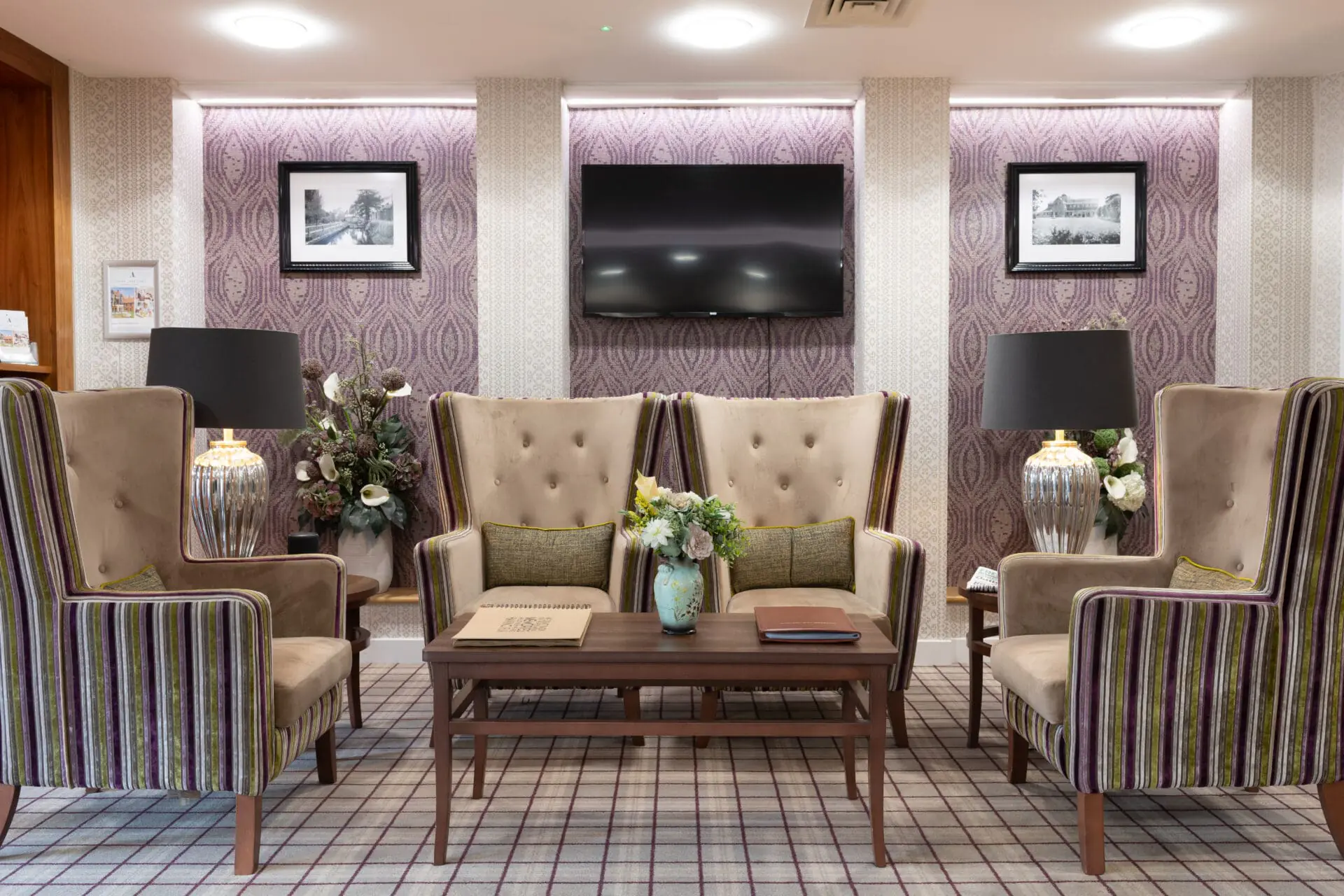 Home from home luxury lounges at Abbotswood Cour care home in Romsey