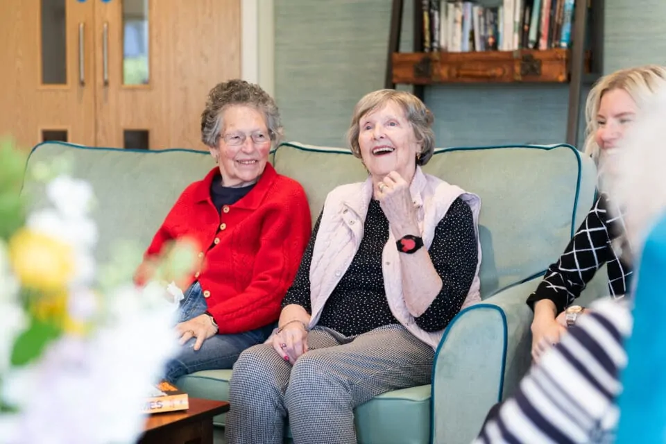 Wellington Vale in Waterlooville care home resident lounge